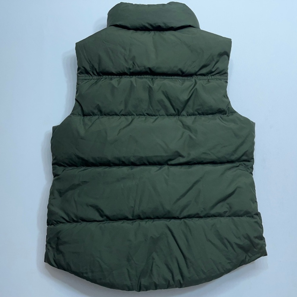 J. Crew Down Puffer Vest Womens Size XS Olive Green Full Zip Casual Preppy - Picture 13 of 13